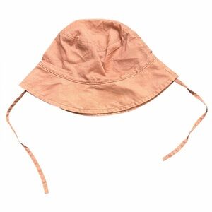 H&M Peach/Pale Orange Kids Bucket Hat with Chin Ties